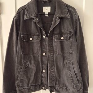 H&M Charcoal Denim Jacket